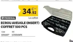 DomPro PRODIXAL Ecrou aveugle (insert) coffret 500 pcs offre