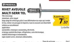DomPro PRODIXAL Rivet aveugle multi serr tel offre