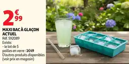 Auchan Supermarché Maxi bac à glaçon actuel offre