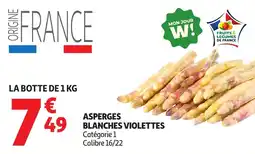 Auchan Supermarché Asperges blanches violettes offre