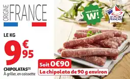 Auchan Supermarché Chipolatas offre