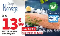 Auchan Supermarché Filet de saumon atlantique offre