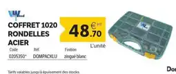 DomPro Coffret 1020 rondelles acier offre