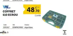 DomPro Coffret 610 ecrou offre