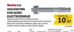 DomPro FISCHER Goujon fbn ii en acier electrozingue offre
