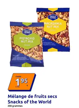 Action Mélange de fruits secs snacks of the world offre