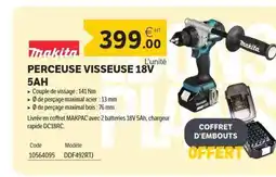 DomPro MAKITA Perceuse visseuse 18v 5ah offre