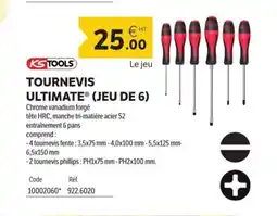 DomPro KS TOOLS Tournevis ultimate (jeu de 6) offre