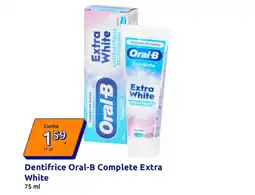 Action Dentifrice oral-b complete extra white offre