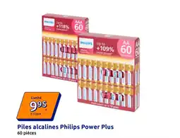 Action Piles alcalines philips power plus offre