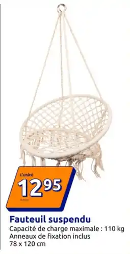 Action Fauteuil suspendu offre