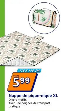 Action Nappe de pique-nique xl offre