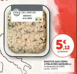 Utile L'ITALIE DES SAVEURS Risotto aux cèpes offre