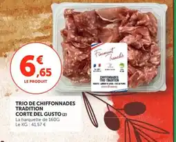 Utile CORTE DEL GUSTO Trio de chiffonnades tradition offre