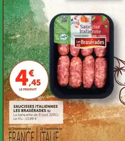 Utile LES BRASÉRADES Saucisses italiennes offre