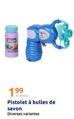 Action Pistolet à bulles de savon offre
