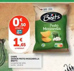 Utile BRET'S Chips saveur pesto mozzarella offre