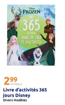 Action Livre d'activités 365 jours disney offre