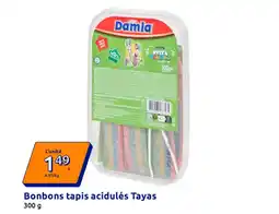 Action Bonbons tapis acidulés tayas offre