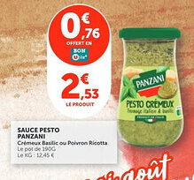 Utile PANZANI Sauce pesto offre