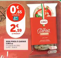 Utile CIRO pinsa à garnir offre