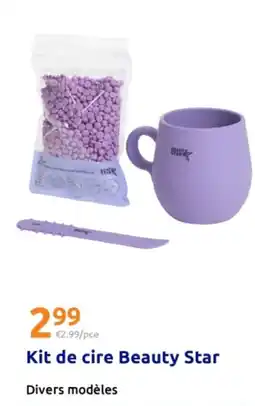 Action Kit de cire beauty star offre