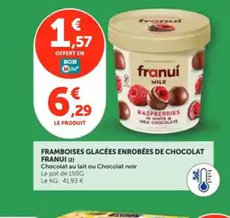 Utile FRANUI Framboises glacées enrobées de chocolat offre