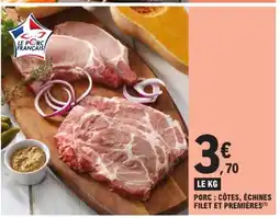 E.Leclerc Porc: côtes, échines filet et premières offre