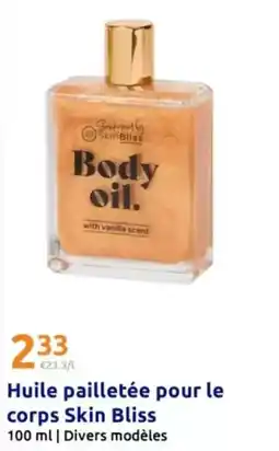 Action Disney - huile pailletée pour le corps skin bliss offre