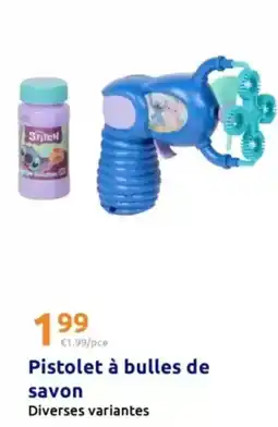 Action Stitch - pistolet à bulles de savon offre