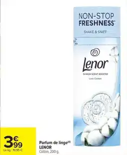 Carrefour Lenor - parfum de linge offre