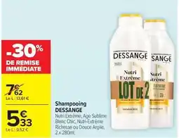 Carrefour Dessange - shampooing offre