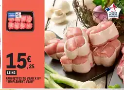 E.Leclerc Paupiettes de veau x 8 simplement veau offre