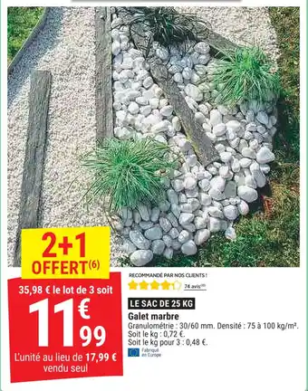 Galet marbre