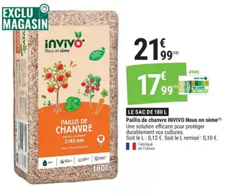 Paillis de chanvre invivo nous on sème