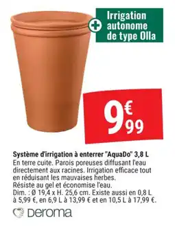 Gamm vert Système d'irrigation à enterrer aquado offre