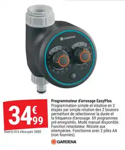 Gamm vert Programmateur d'arrosage easyplus offre