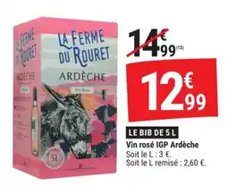 Gamm vert Vin rosé igp ardèche offre