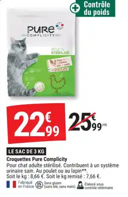 Gamm vert Croquettes pure complicity offre