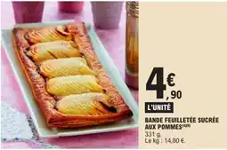 E.Leclerc Bande feuilletée sucrée aux pommes offre