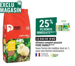 Gamm vert Aliment complet poussin pure family offre