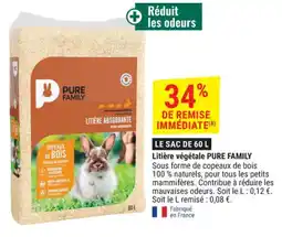 Gamm vert Litière végétale pure family offre