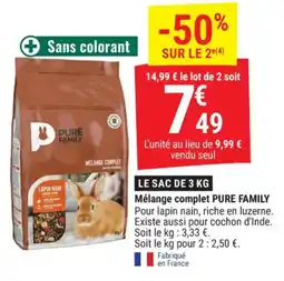 Gamm vert Mélange complet pure family offre