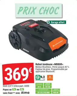 Gamm vert Robot tondeuse mb800 offre