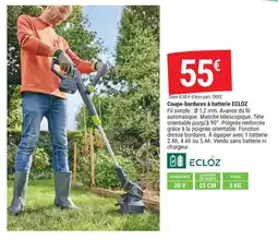 Gamm vert Coupe-bordures à batterie ecloz offre