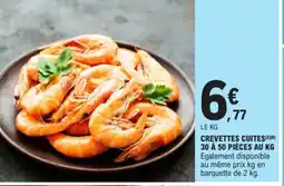 E.Leclerc Crevettes cuites(2)(8) 30 à 50 pièces offre