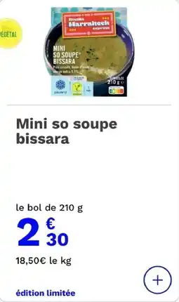 Picard Mini so soupe bissara offre