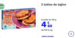 Picard 2 tatins de tajine offre