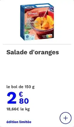 Picard Salade d'oranges offre