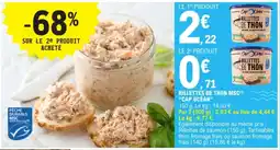 E.Leclerc CAP OCÉAN Rillettes de thon msc offre
